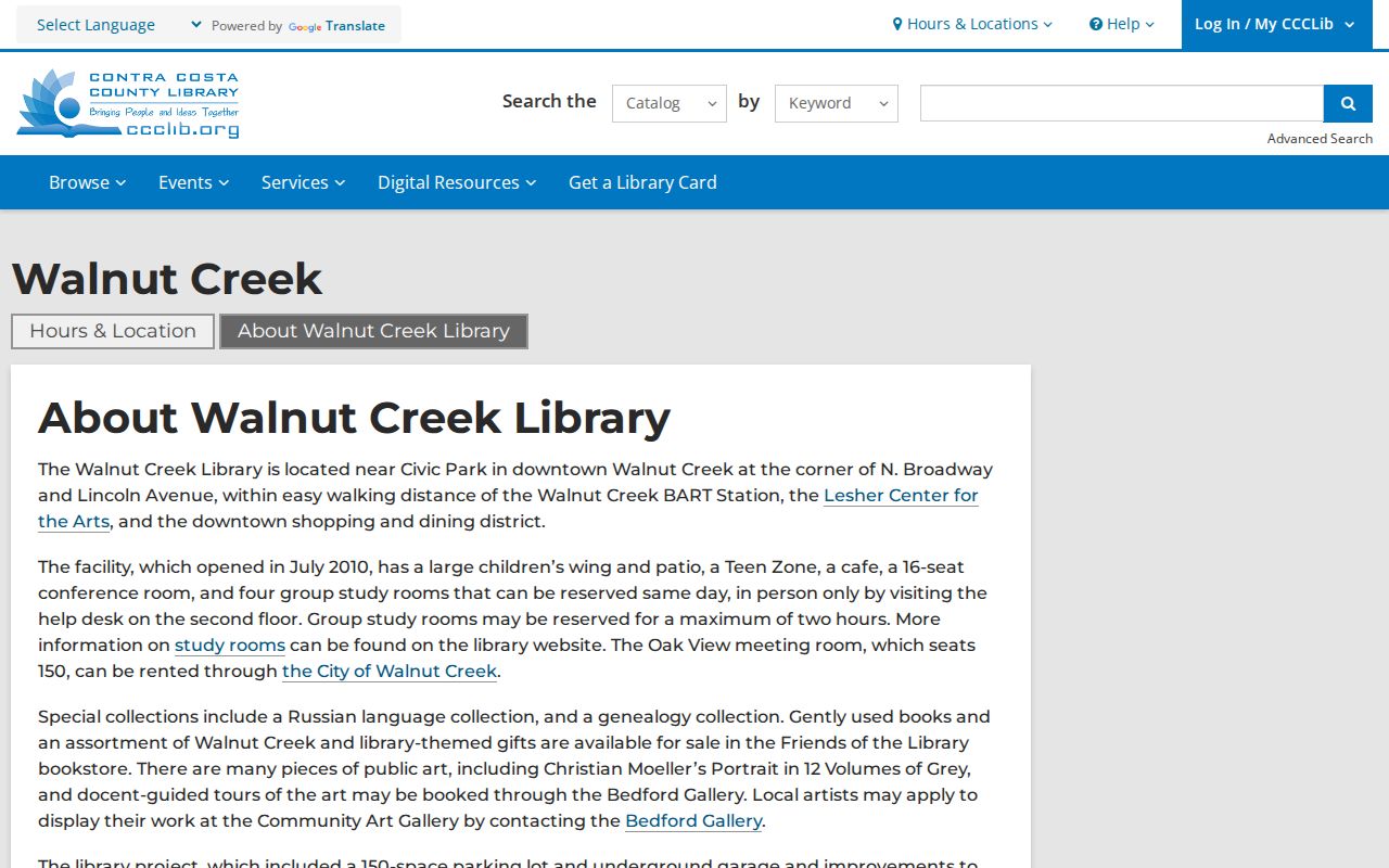 Walnut Creek city directory library genealogy resources