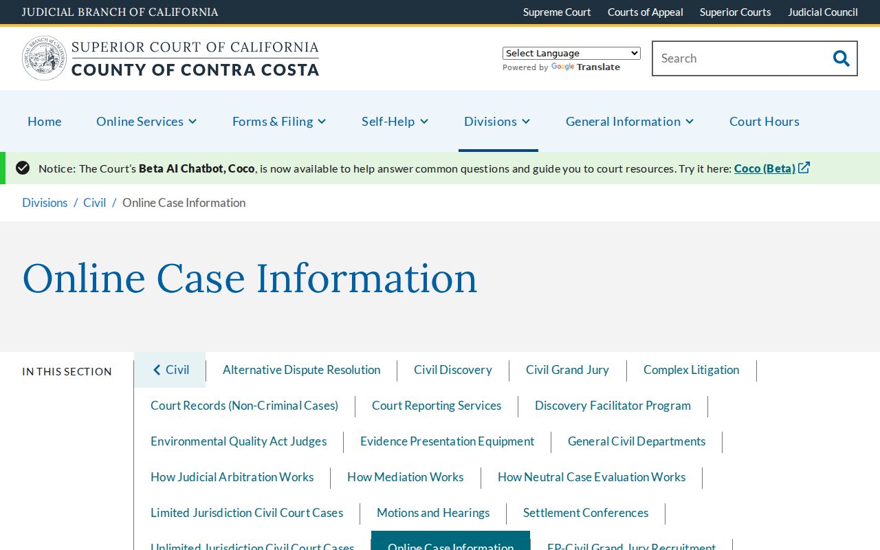 Walnut Creek resident lookup Contra Costa court records ordering