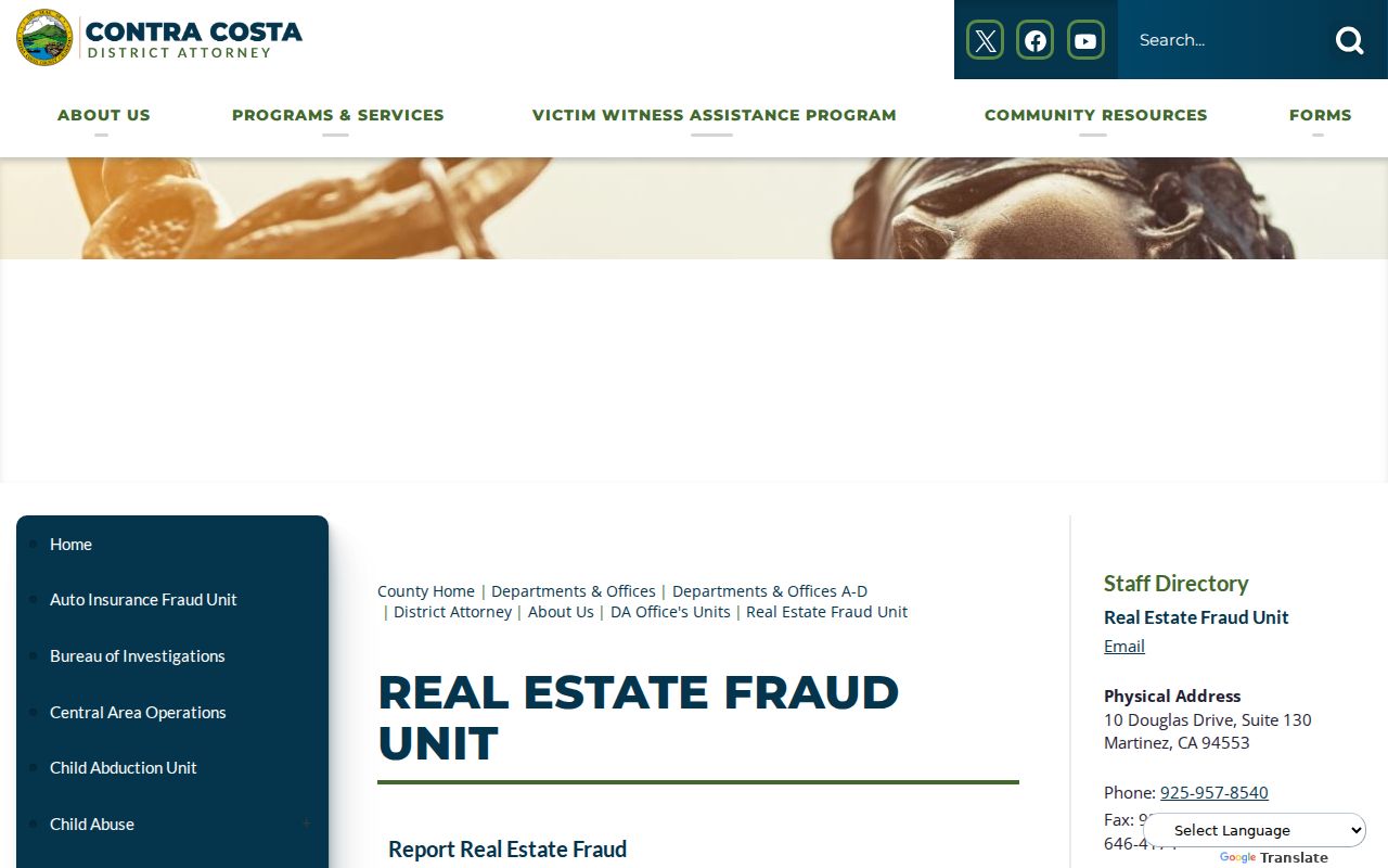 Walnut Creek street directory real-estate fraud reporting resource