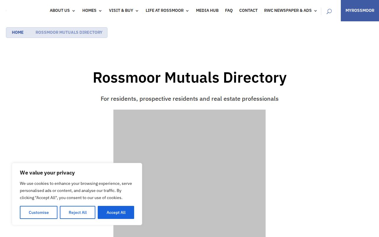 Walnut Creek ZIP code directory Rossmoor mutuals for 94595